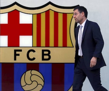 Barcelona's President Josep Maria Bartomeu