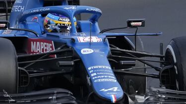 Alonso durante la carrera del GP de Hungría.