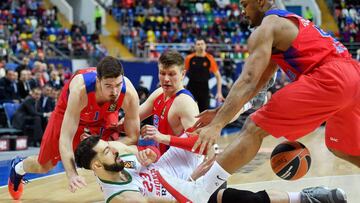 El Baskonia roza la proeza pero se marcha de Moscú 2-0