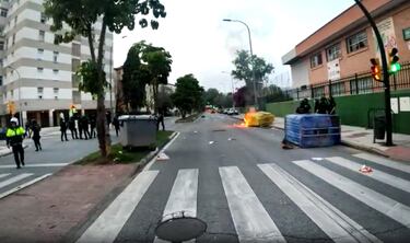 La temporada del Málaga acaba con bronca