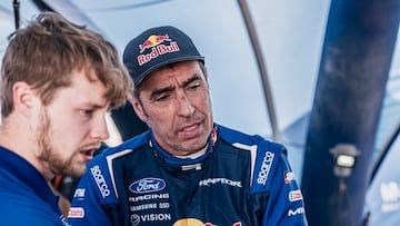 Nani Roma, en el Dakar.