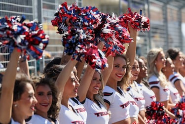 Presencia texana en desfile de porristas: Houston Texans Cheerleaders, Circuito de las Américas.
