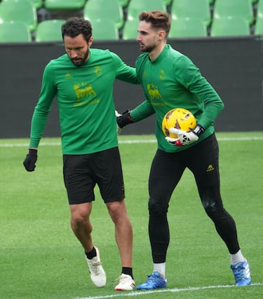 Alineación posible del Racing contra el Albacete en el Carlos Belmonte