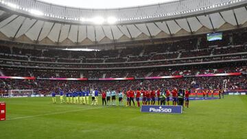 Atl&eacute;tico contra el Getafe. 