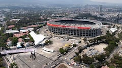 Así lucen la imagen del Mundial las imponentes pantallas externas del estadio Ciudad de México