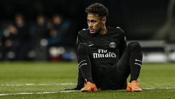 Neymar durante el partido ante el Madrid