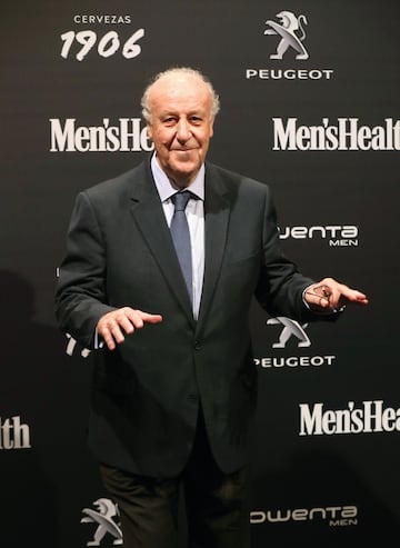 El exseleccionador español de fútbol Vicente del Bosque durante el photocall del acto de entrega de los Premios Mem's Health