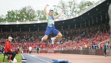 Echevarría fue 2º en Estocolmo con 8,12 metros; ganó Montler