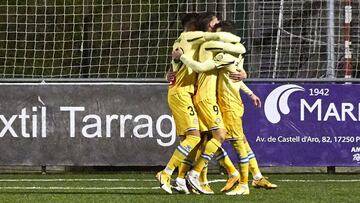 Alegr&iacute;a tras el gol de Puado.