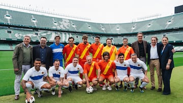 Joaquín, José Manuel Soto y César Cadaval presentan el Partido de la Alegría en el Benito Villamarín