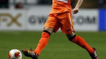 Parejo, durante el partido.