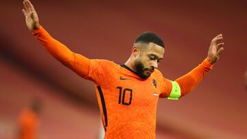 Depay, en el Holanda-España del pasaso miércoles.