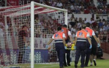 Lesión de Beto portero del Sevilla