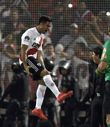 1-0. Gonzálo Martínez celebró que marcó el primer gol de penalti.