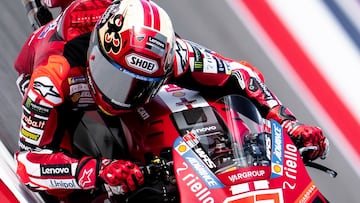 Marc Márquez, con la Ducati en Austin.