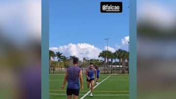 Lorelei revela cómo se prepara Falcao y da pistas de su futuro