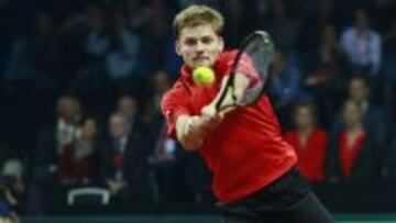 David Goffin ganó el primer punto parta Bélgica en la final de la Davis.