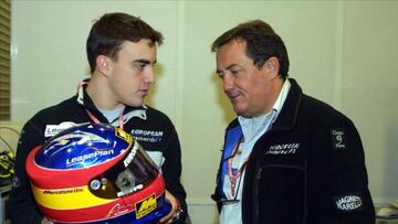 Alonso con Giancarlo Minardi.