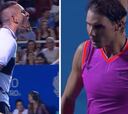 Saques curiosos y show: el fastidio de Nadal ante Kyrgios