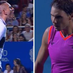 Nadal acabó desquiciado con Kyrgios: saque de cuchara y enfrenamiento con la grada