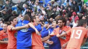 <b>GANAR FUERA. </b>El derbi fue el último triunfo a domicilio del Depor.