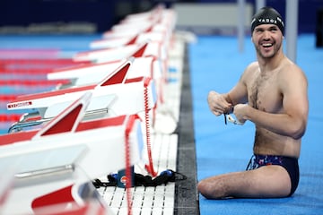 Matías De Andrade, del equipo de Argentina durante un entrenamiento.