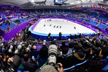 A panoramic view of the Gangneung Ice Arena.