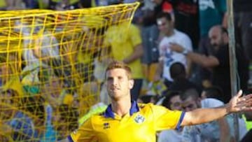 <b>OLFATO. </b>Quini volvió a marcar ante el Xerez y será la referencia.