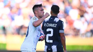 Lautaro Martinez celebrates his goal 1-1 of Inter Milan during the match between CF Monterrey and FC Internazionale Milano as part of Group E to 2025 FIFA Club World Cup, at Rose Bowl Stadium on June 17, 2025 in Pasadena, Los Angeles California, United States.