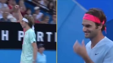 El d赤a que Federer tuvo este gesto de 'fair play' con Zverev que le dignific車