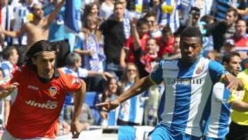 <b>GOL GARANTIZADO. </b>Uche, jugando con el Espanyol la pasada temporada, en la que fue el pichichi del equipo con seis goles en la Liga.