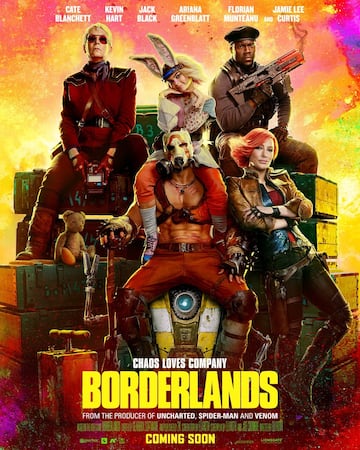 borderlands pelicula poster cate blanchett jack black kevin hart jamie lee curtis