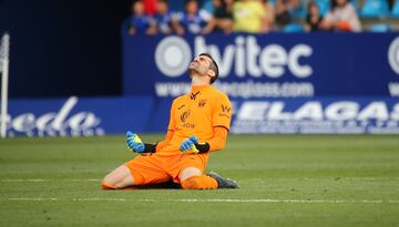 Riesgo celebra el 0-1 con el que el Leganés ganó a la Ponferradina.