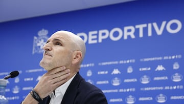 12/06/24 DEPORTIVO DE LA CORUÑA RUEDA DE PRENSA DE MAXIMO BENASSI Y FERNANDO SORIANO