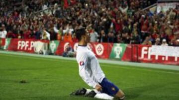Cristiano Ronaldo celebrando su gol