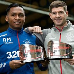 Alfredo Morelos, el jugador del mes de septiembre en Escocia