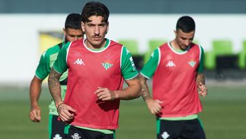 Bellerín, en un entrenamiento reciente.