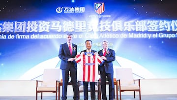 Presentaci&oacute;n del acuerdo entre el Atl&eacute;tico de Madrid y Dalian Wanda Group.