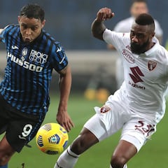 Muriel anota, pero a Atalanta se le escapa el triunfo ante Torino
