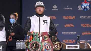 Última conferencia previo a la pelea y 'Canelo' afirma que va por el KO