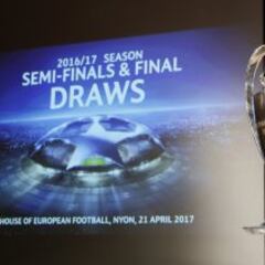 Las imágenes del sorteo de Champions y Europa League