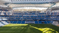 Obras de remodelación del Santiago Bernabéu.