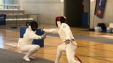 Imagen de un combate de esgrima