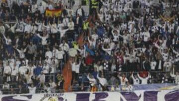 La Grada de Animación del Santiago Bernabéu.