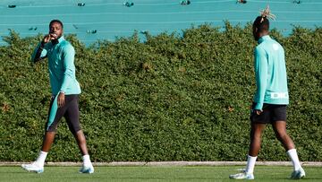 Galarreta y Nico Williams se ejercitan al margen en Lezama