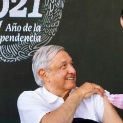 AMLO recibe vacuna de refuerzo contra el Covid-19
