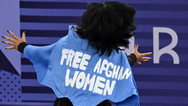 La ‘española’ Talash, descalificada por lucir un mensaje político en su vestimenta