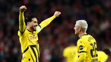 Emre Can y Julian Ryerson celebrando un gol con el Borussia.