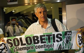 Setien, presented by Betis on Friday