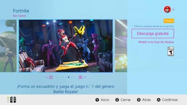 Cómo descargar Fortnite: Battle Royale en Nintendo Switch